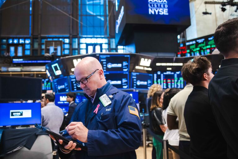 Traders work at the New York Stock Exchange on June 3, 2026.