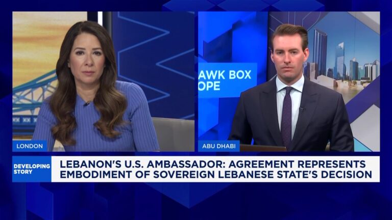 Israel and Lebanon agree to implement U.S.-brokered ceasefire