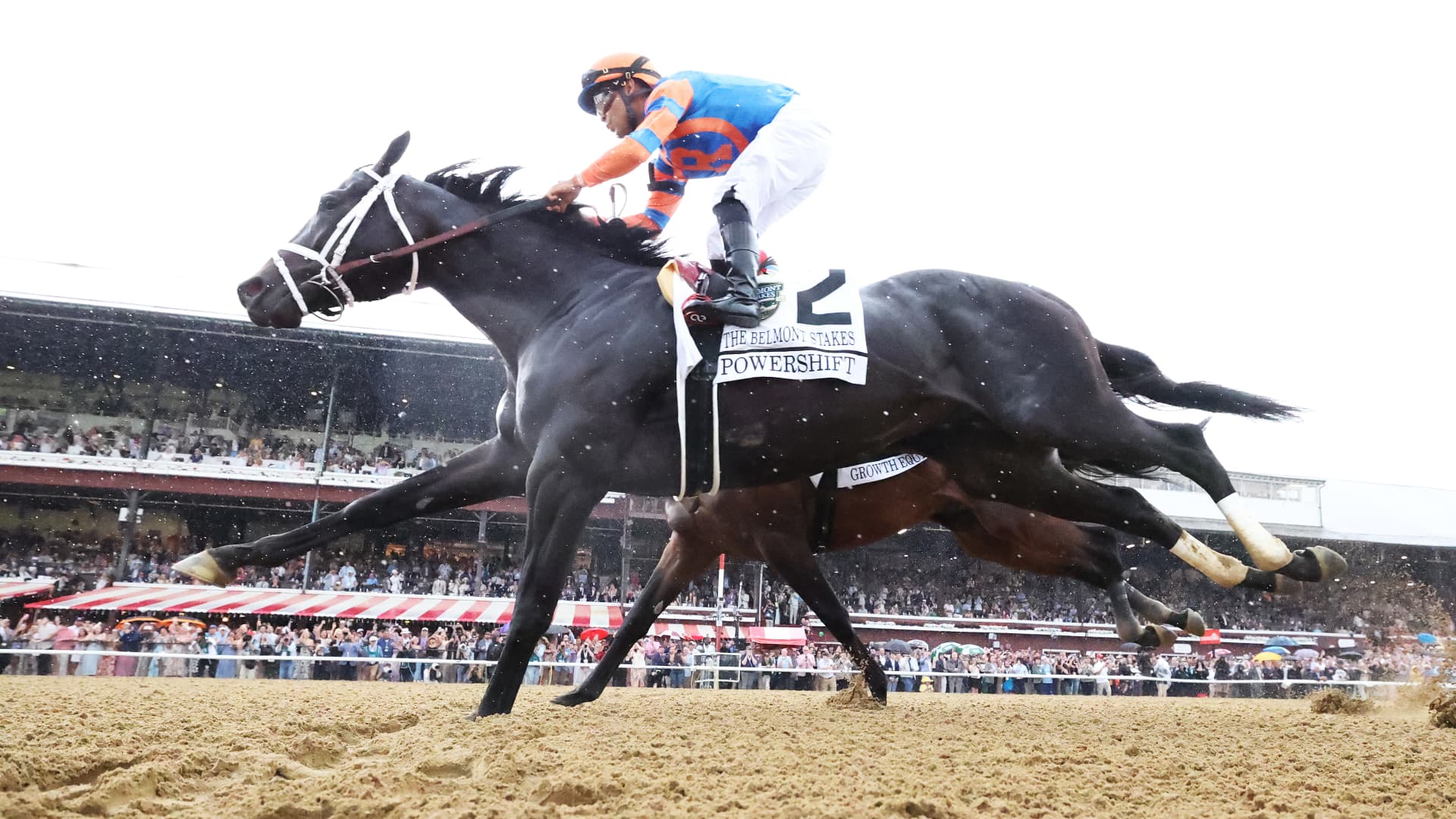 Golden Tempo takes 158th Belmont Stakes, winning first, third legs of Triple Crown