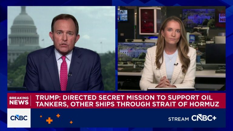 Trump says U.S. secretly moved millions of barrels of oil through Strait of Hormuz