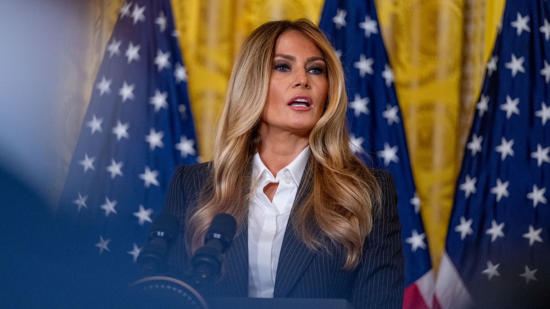 Melania Trump announces a new savings account for youth in foster care