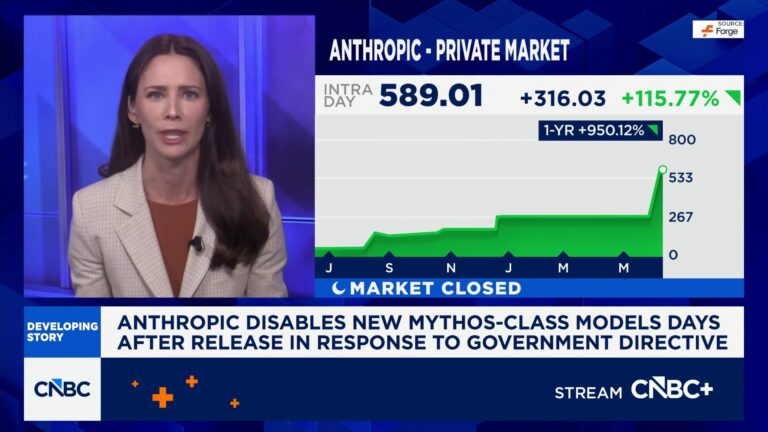 Anthropic disables new Mythos-class models days after release in response to government directive