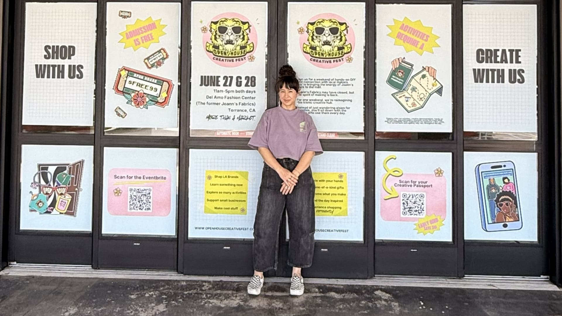 She saved $24,000 to launch a craft festival in an old Joann store: 'This is my dream come true'