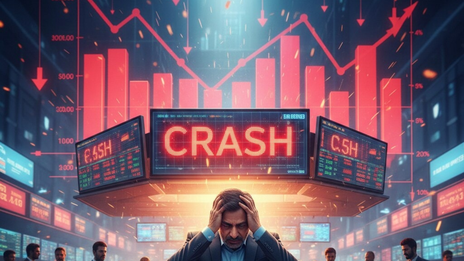 Sensex crashes almost 900 points, investors lose  ₹6 lakh crore in a day: What drove the stock market down?
