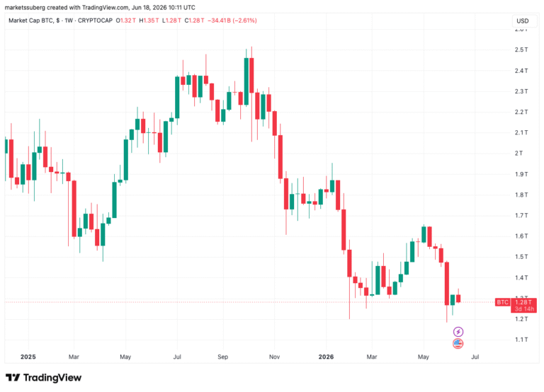 Bitcoin May Need 10 Years to Return To The World's Top 5 Assets by Market Cap