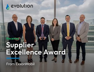 Evolution Well Services earns ExxonMobil supplier excellence award