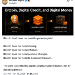 Bitcoin Doesn’t Need Ethereum-Style Yield: Michael Saylor