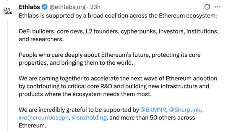 Ethereum Foundation Lays off 54 Employees as Buterin Reveals 40% Budget Cut