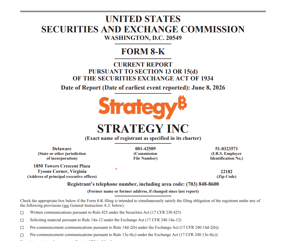Strategy Buys 1,550 Bitcoin, Expands Holdings to 845,256 BTC