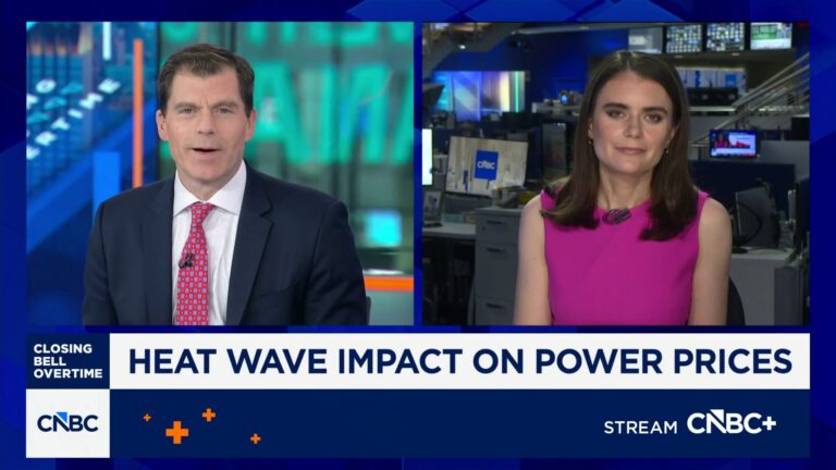 Heat wave impact on energy prices