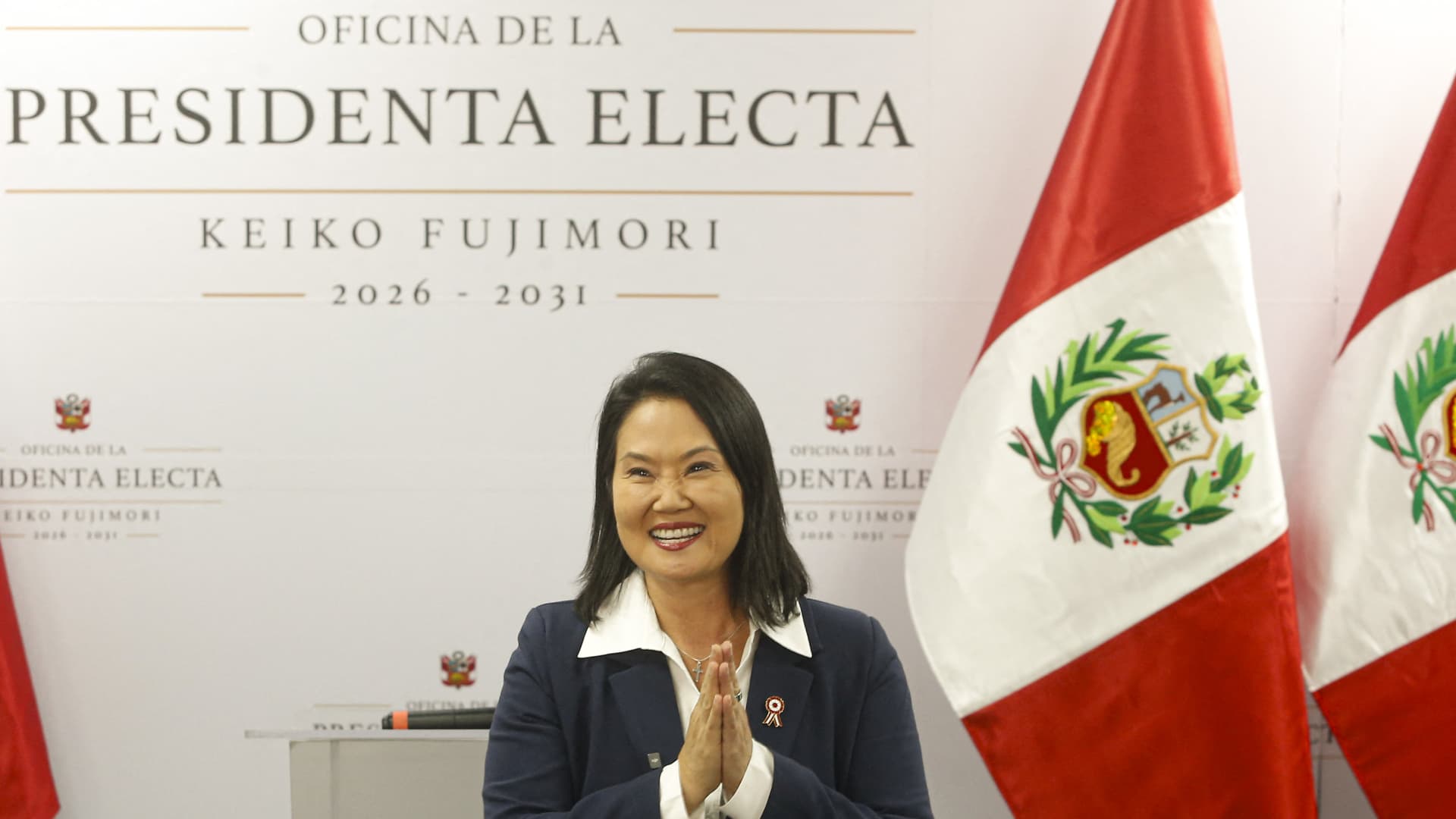 Keiko Fujimori declared winner of Peru presidential race
