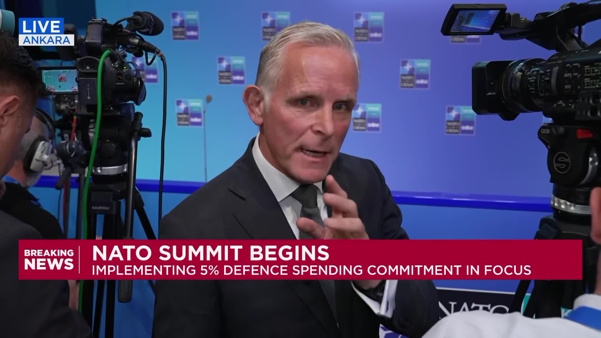 NATO leaders say alliance is working against Russian agression