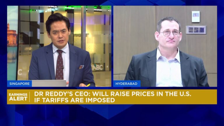 U.S. pharma tariffs 'can't be absorbed' and drug prices will increase, says Dr Reddy's CEO