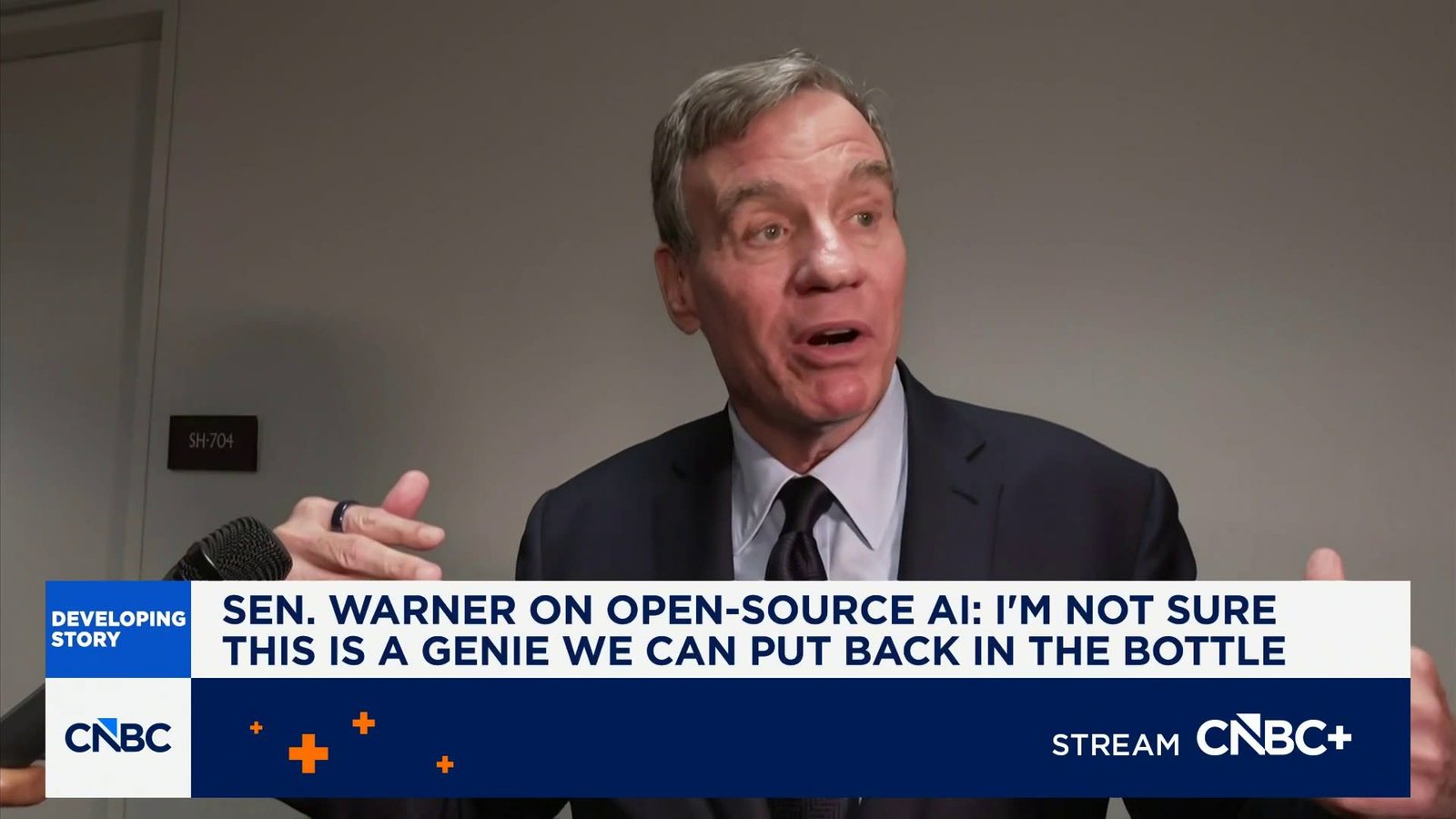 Sen. Warner on open-source AI: I'm not sure this is a genie we can put back in the bottle
