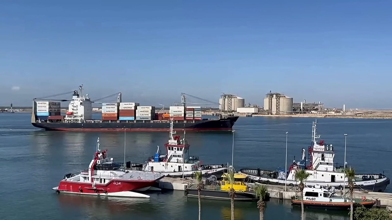 Egypt says drone hit two ships at Mediterranean port as attacks on energy infrastructure widen
