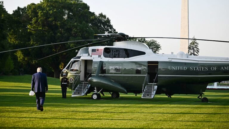 FAA says Marine One was briefly too close to passenger airplane