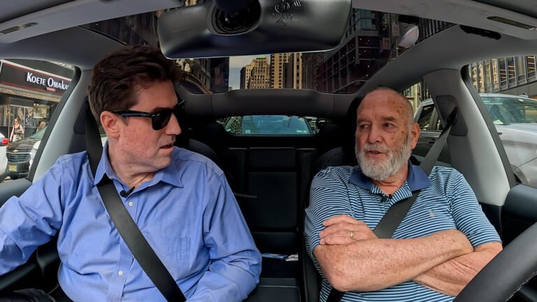 Mike Nelson and CNBC's Rob Ferris take a ride in New York City to test what it's like to use xAI's chatbot Grok in his Tesla.
