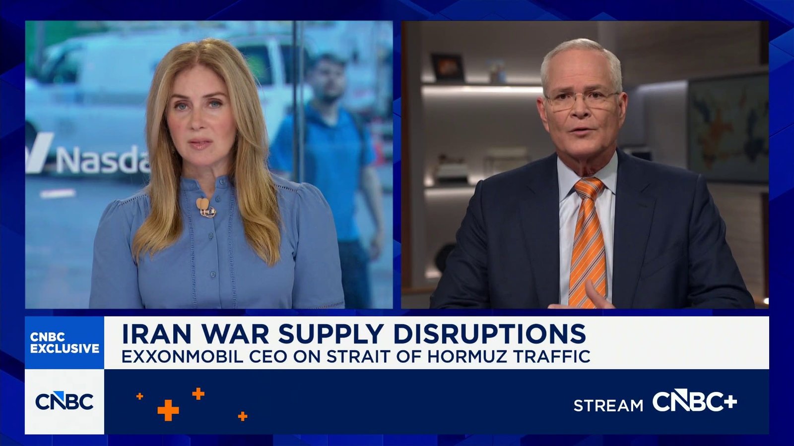 ExxonMobil CEO Darren Woods: There's a disconnect between crude prices and pump prices