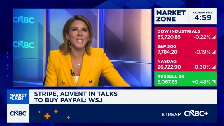 Stripe and Advent in talks to buy PayPal, according to Wall Street Journal