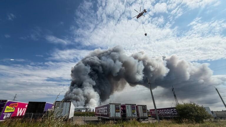 Russia targets Danube port after one of Ukraine’s largest aerial attacks of the war