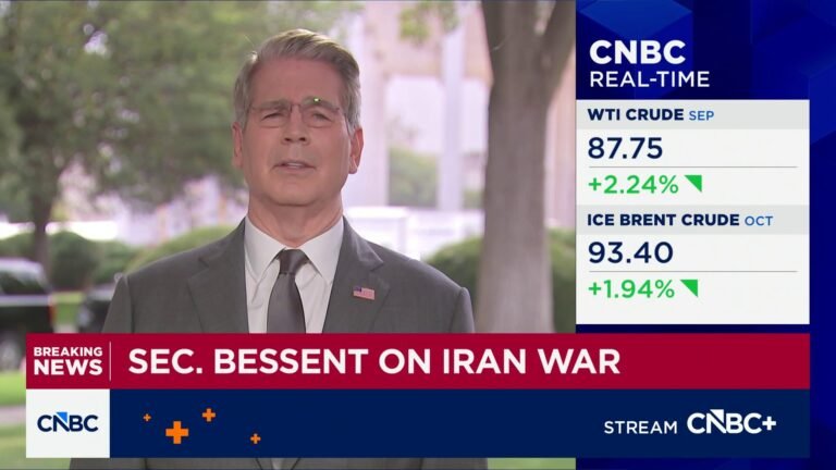 Bessent says U.S. likely won't restart large-scale Iran combat as it steps up economic pressure