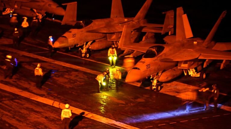 U.S. strikes Iranian rocket launchers near Strait of Hormuz