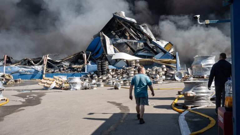 Russian strike on Kyiv-area warehouse causes detonation, killing 27