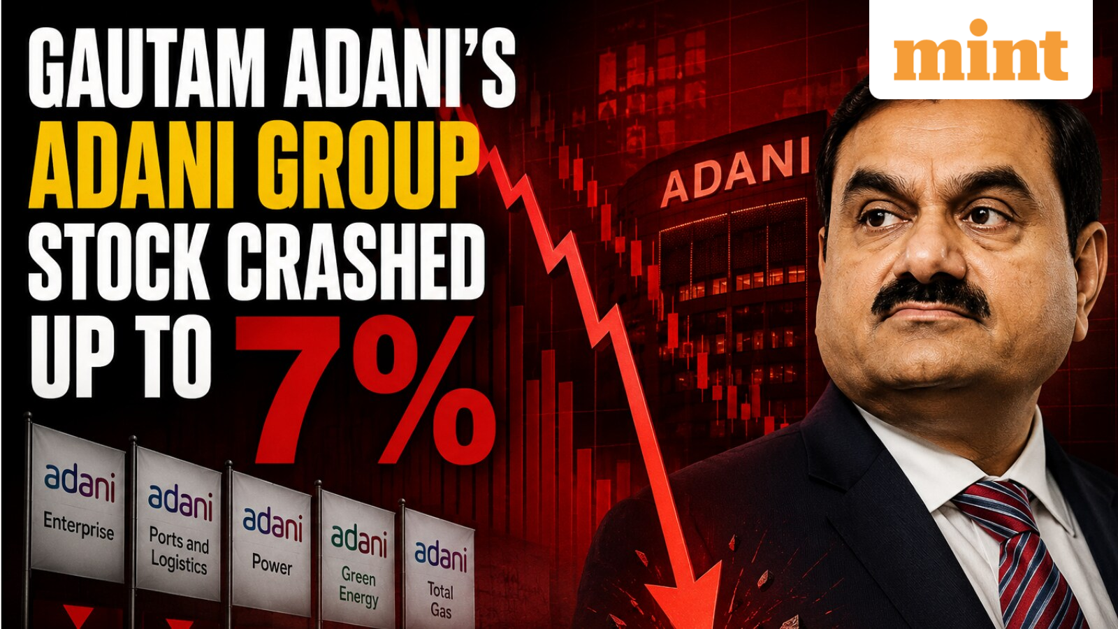 Adani Power, Adani Enterprises to Adani Energy: Gautam Adani-owned stocks crash up to 8% in trade today; here's why