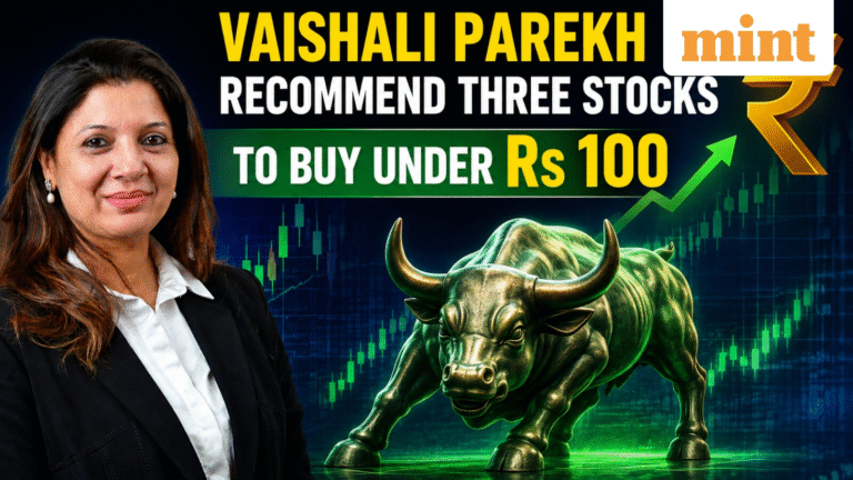 Stocks to buy under  ₹100: Vaishali Parekh recommends three stocks to buy or sell