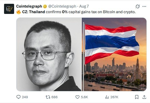 Thailand’s 0% Crypto Tax, Bitcoin Red Team Forced To Use Chinese AI: Asia Express