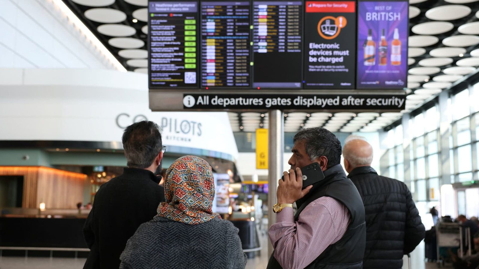 Air traffic control issue disrupts departing flights at major UK airports