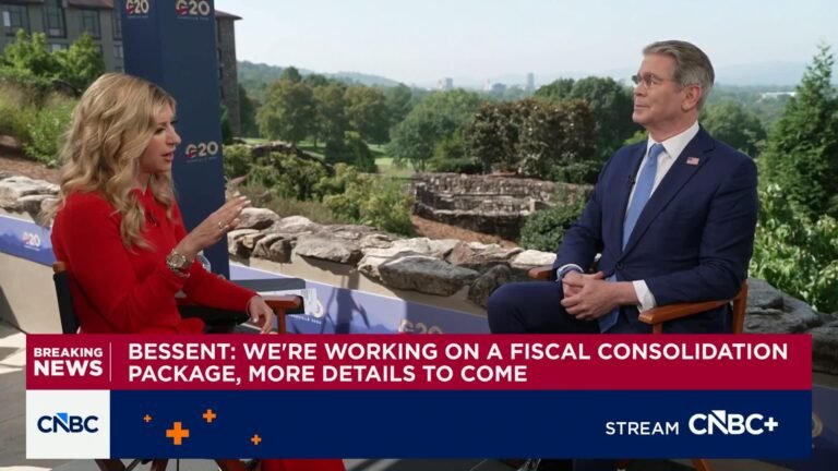 Watch CNBC's full interview with Treasury Secretary Scott Bessent