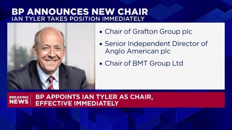 BP names Ian Tyler as new chair