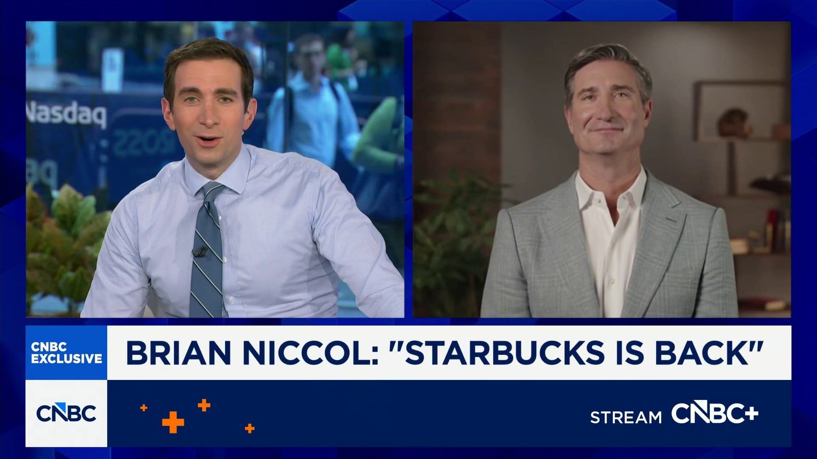 'The shine is back on Starbucks,' says CEO Brian Niccol