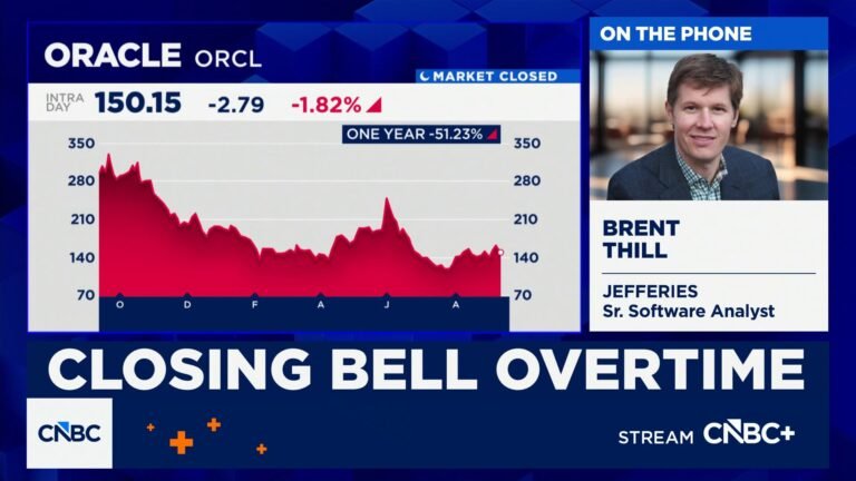 Jefferies Brent Thill on Oracle: Institutional investors still worried about the balance sheet