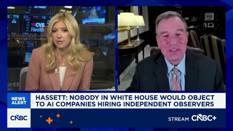 Sen. Mark Warner: Have to take advantage of AI leaders calling for regulation