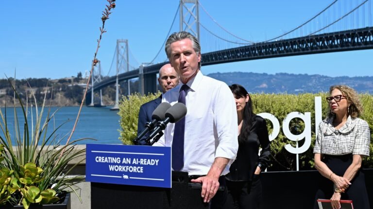 California Gov. Gavin Newsom bans AI 'robo bosses' in landmark state law, reversing his earlier veto