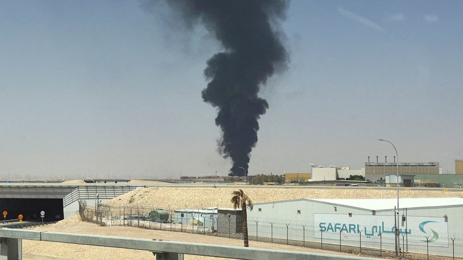 Flames, smoke seen near Riyadh airport; Houthis claim attacks on Saudi capital