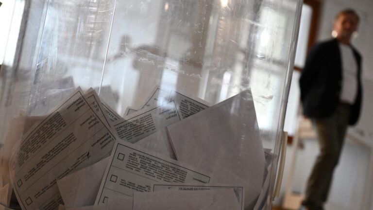 Russia's ruling pro-Putin party on track to win wartime election after drones strike Moscow