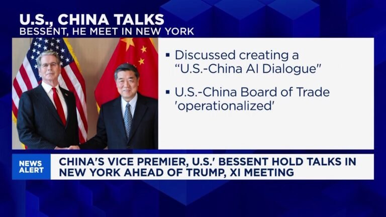 Trump-Xi summit looms as U.S. and China launch AI dialogue