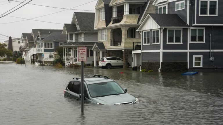 Powerful nor'easter causes coastal flooding and knocks out power to parts of the northeast U.S.