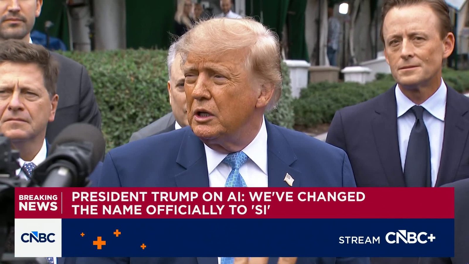 Pres. Trump on AI: Accord signed today is 'morally binding'