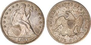 1870-S Seated Liberty Dollar