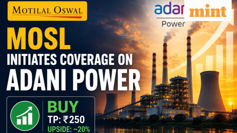 BUY rating for Adani Power stock from Motilal Oswal; 20% upside seen - Check target price, recommendation rationale