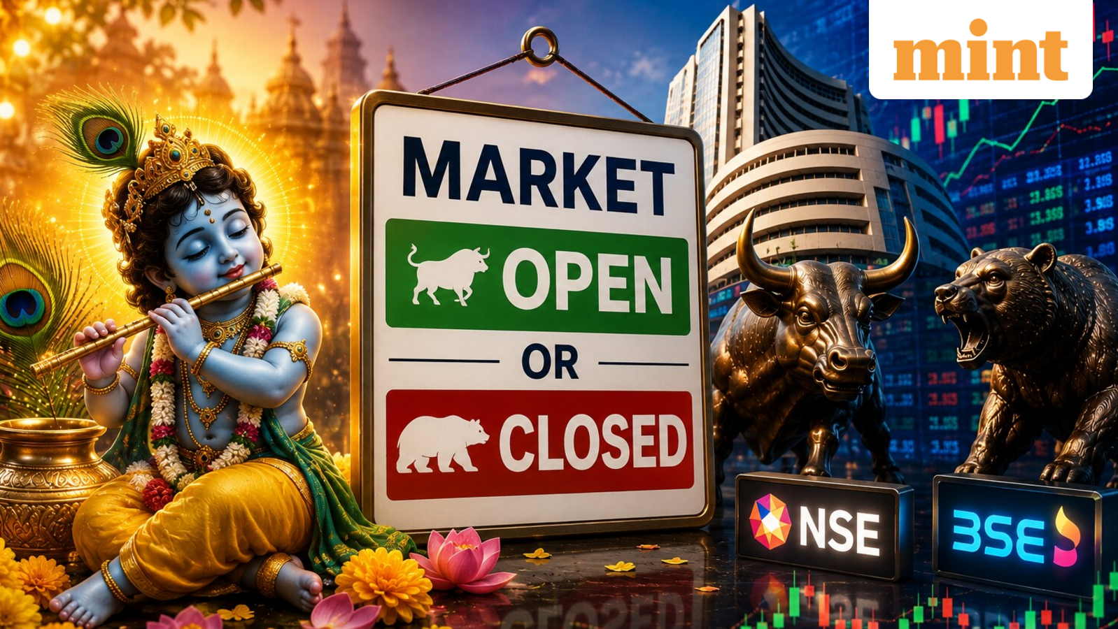 Stock market holiday tomorrow on Janmashtami or not? NSE, BSE open or closed for trading on Friday?