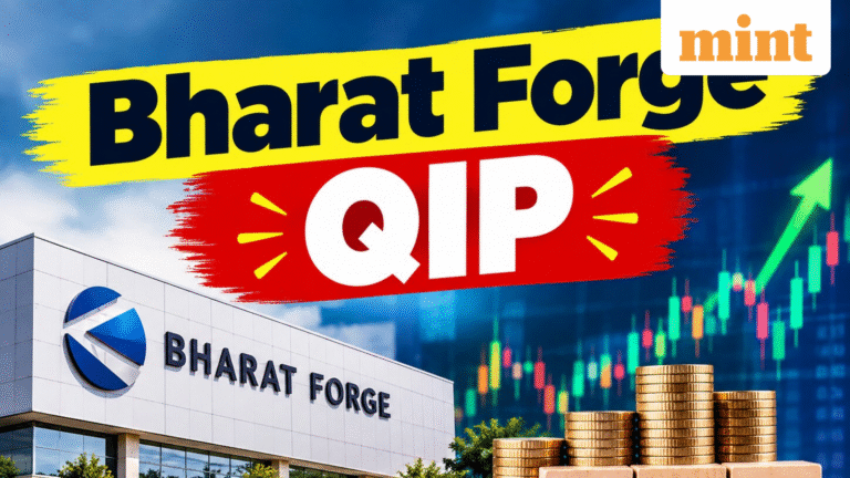 Bharat Forge QIP: Defence stock jumps 2% as fundraise opens, check floor price, discount, other details | Stock Market News