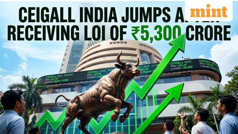Small-cap stock Ceigall India jumps over 4% after receiving LOI of  ₹5,300 crore | Details here