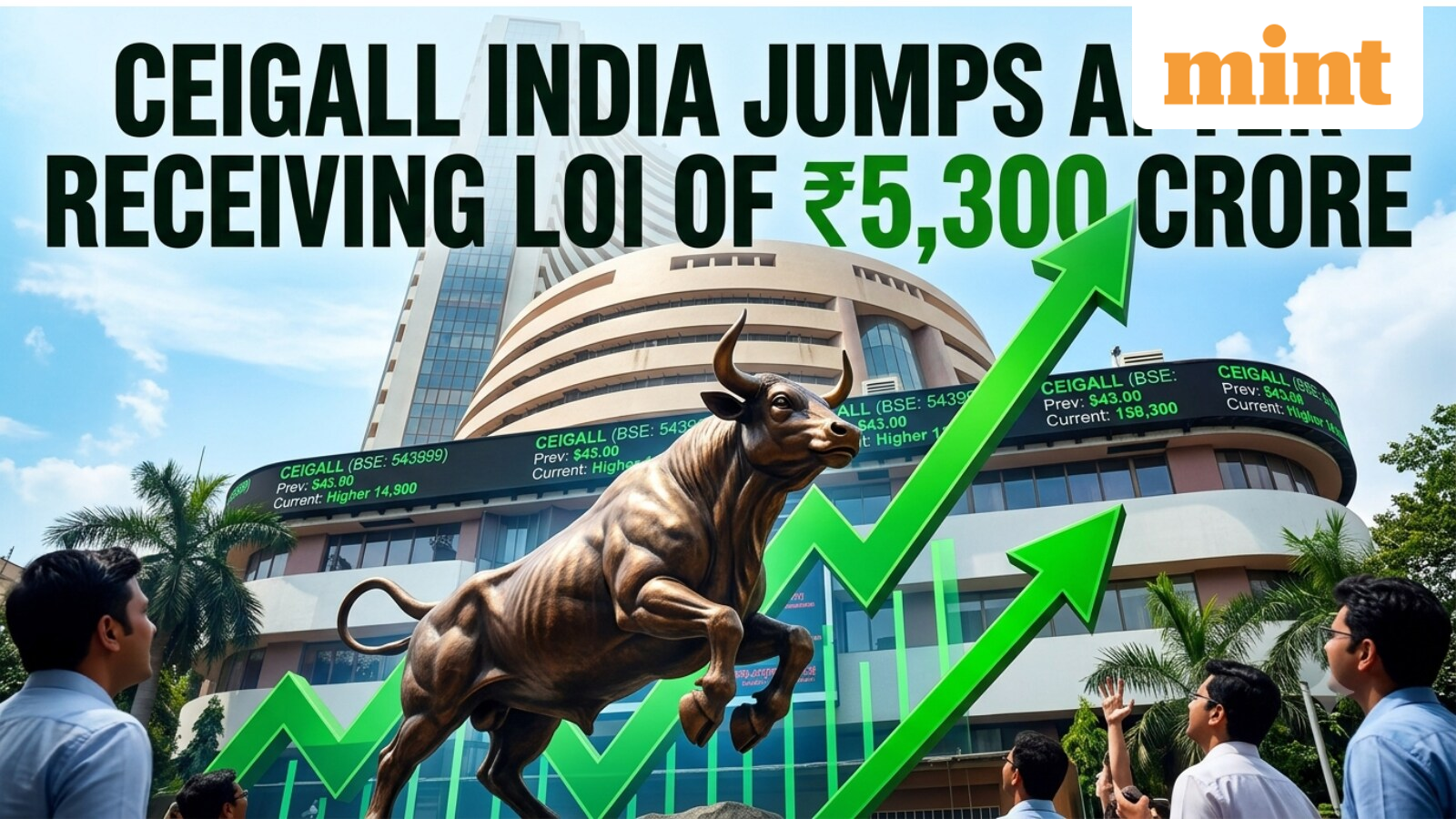 Small-cap stock Ceigall India jumps over 4% after receiving LOI of  ₹5,300 crore | Details here