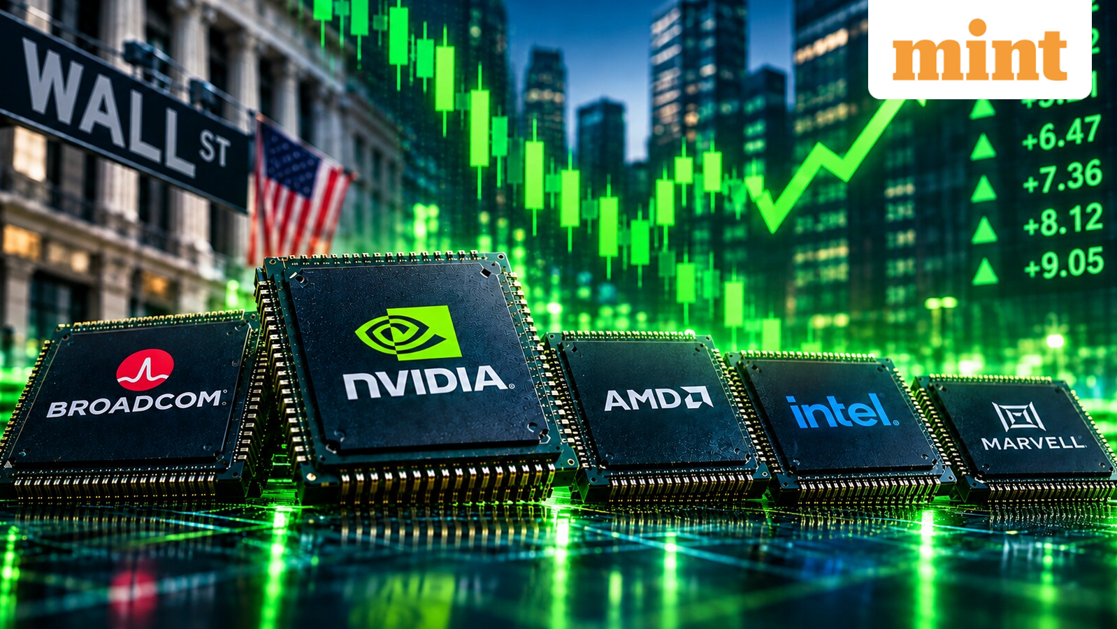 Chip stocks surge: Intel jumps 10%; Marvell, AMD and Nvidia extend gains | Key triggers explained