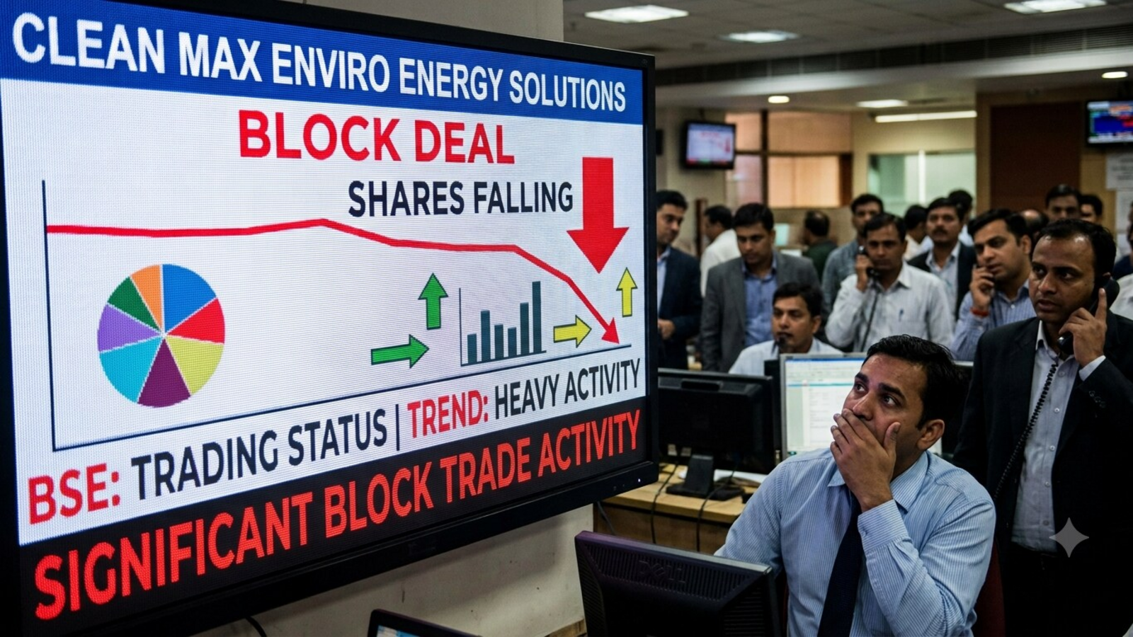 Clean Max Enviro share price volatile on a likely  ₹1,063 crore block deal to sell 85 lakh shares - All details here